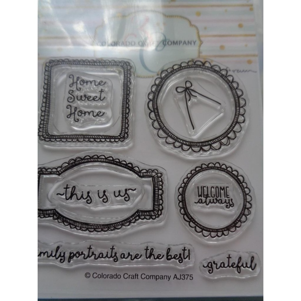 Colorado Craft Company THIS IS US Cling Rubber Stamps & Die Scrapbooking